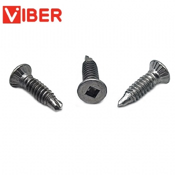 Flat Head With Nibs Square Drvie Self Drilling Screw