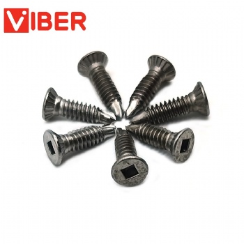 Flat Head With Nibs Square Drvie Self Drilling Screw