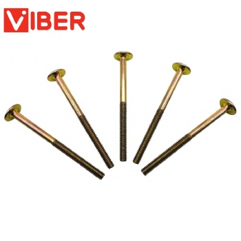 Yellow Zinc Flat Head Socket Hex Furniture Screw