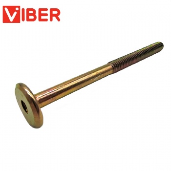 Yellow Zinc Flat Head Socket Hex Furniture Screw